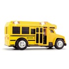 Школьный автобус со светом и звуком, 15 см - Фото 3