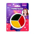 Краски-грим для лица и тела 5 г, красный, зелёный, жёлтый - Фото 3
