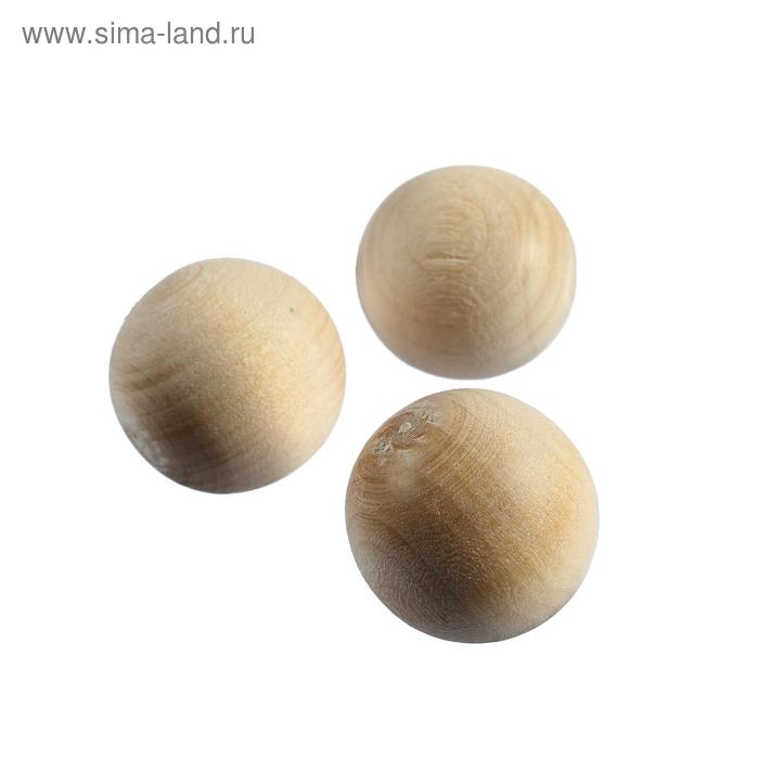 Эспандер кистевой "Шары", береза, d=25 мм, 3 шт - Фото 1