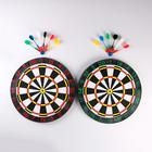 Дартс, d-43 см, толщина 3 см, 6 дротиков, дротик 14 х 2 см - фото 21050446