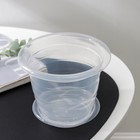 Горшок для орхидей с поддоном, 1 л, пластиковый, прозрачный - Фото 2