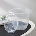 Горшок для орхидей с поддоном, 1 л, пластиковый, прозрачный - Фото 3