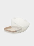 Тортовница с крышкой Альтернатива, 28.5×28.5×17.5 см, пластик, бежевая - Фото 5