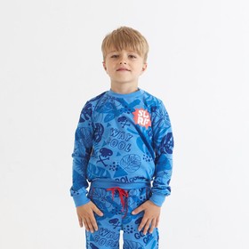 Свитшот для мальчика KAFTAN "Surf" р.34 (122-128 см), синий 4680735