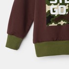 Свитшот KAFTAN "Boy" р.30 (98-104 см), коричневый - фото 27129141