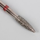 Фреза алмазная для маникюра «Пламя», мелкая зернистость, 2,3 × 10 мм, в пластиковом футляре - Фото 3