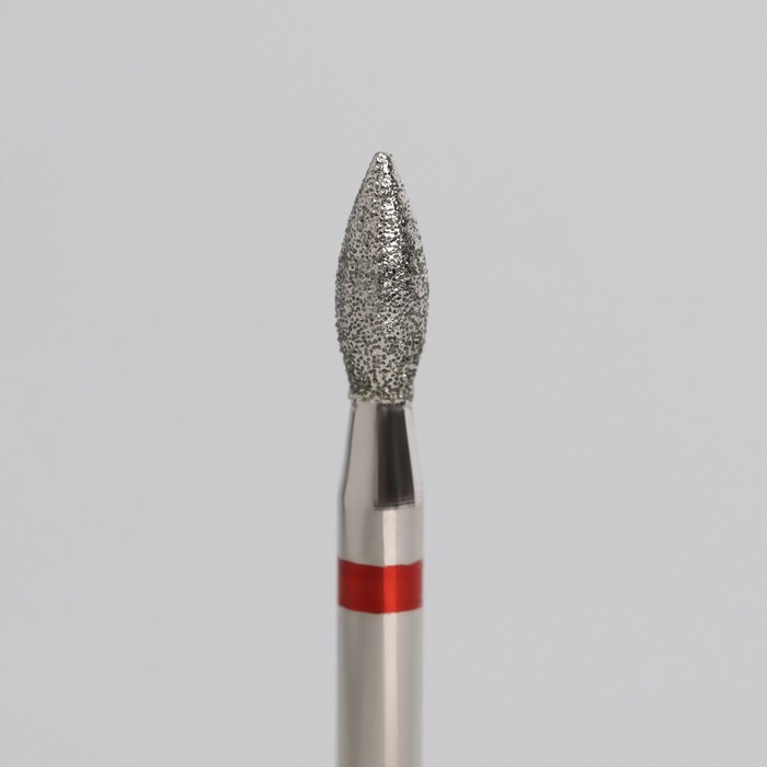 Фреза алмазная для маникюра «Пламя», мелкая зернистость, 2,3 × 5 мм, в пластиковом футляре - фото 1898295145