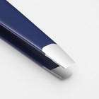 Пинцет скошенный, широкий, 9,5 см, на блистере, цвет синий - Фото 2