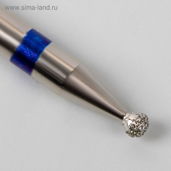 Фреза алмазная для маникюра «Шар», средняя зернистость, 1,4 мм - Фото 1