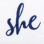 Набор полотенец "She & He" 30х60 см-2 шт, 100% хлопок, 340г/м2 - Фото 3