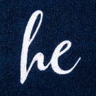 Набор полотенец "She & He" 30х60 см-2 шт, 100% хлопок, 340г/м2 - Фото 5