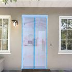 Сетка антимоскитная на магнитной ленте 80x210 см "Цветы", цвет голубой - Фото 1