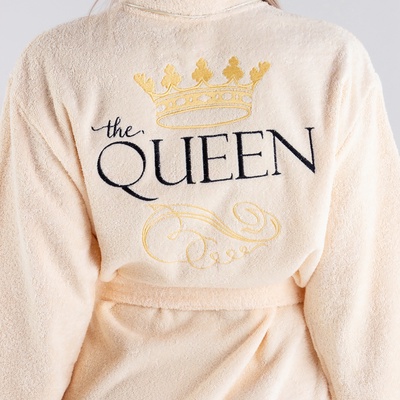 Халат махровый женский «Этель» Queen, размер 46-48, хлопок