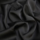 Ткань плательная, сатин стрейч гладкокрашеный, ширина 150 см, цвет чёрный - фото 298550255