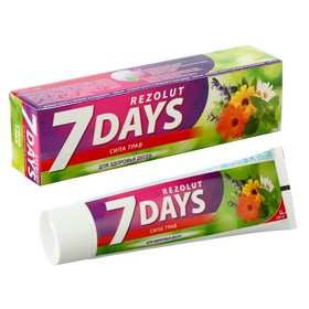 Зубная паста 7 days Rezolut Сила трав для здоровья десен, 100 мл