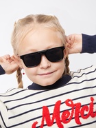 Очки солнцезащитные детские OneSun, uv 400, 13×12.4×3.9 см, линза 3.5×4.5 см, черные - Фото 2