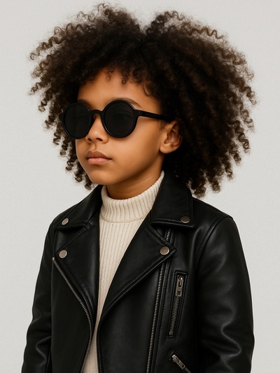 Очки солнцезащитные детские OneSun, uv 400, 13×12.5×4.6 см, линза 4.5×4.5 см, чёрные