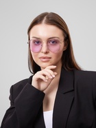 Очки солнцезащитные женские «OneSun. Панто», uv 400, линза 4.5?5 см, сиреневые (комплект 2 шт) - фото 64137434