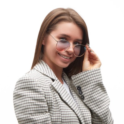 Очки солнцезащитные женские OneSun, uv 400, линза 4.5×5 см, дужка 13 см, ширина 13 см, двухцветные