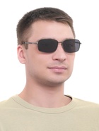 Очки солнцезащитные OneSun, поляризационные, UV 400, 14.5×13×5 см, линза 4×5.5 см, чёрные - Фото 6