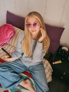 Очки солнцезащитные женские OneSun, uv 400, линза 6×5.5 см, фиолетовый - Фото 9