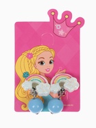 Серьги клипсы детские Выбражулька «Единороги и радуга», форма МИКС, миксы - фото 53002707