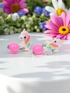 Серьги клипсы детские Выбражулька «Единороги и радуга», форма МИКС, миксы - фото 53002708