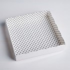 Коробка для печенья, кондитерская упаковка с PVC крышкой, Love, 15 х 15 х 3 см - Фото 2