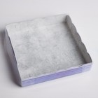 Коробка для печенья, кондитерская упаковка с PVC крышкой, Happy day, 15 х 15 х 3 см - Фото 2