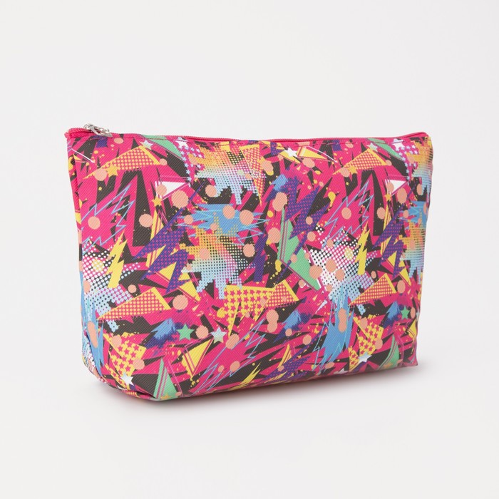 Косметичка на молнии, цвет малиновый - Фото 1