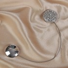 Подхват для штор «Винтаж», d=4 см, цвет серебряный - Фото 2