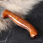 Нож кавказский, туристический "Печенег" с ножнами, сталь - 40х13, лакированный орех, 14 см - фото 25443659