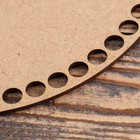 Заготовка для вязания "Круг", донышко хдф коричневый гладкий, 25 см, d=9мм - Фото 2