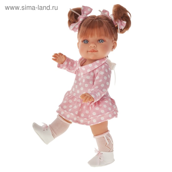 Кукла «Констация» в платьице в горошек, 38 см - Фото 1