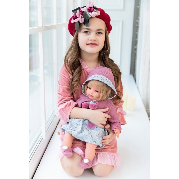 Кукла «Изабелла» в светло-розовом, озвученная (плач), 42 см