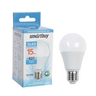 Лампа светодиодная Smartbuy, Е27, А60, 15 Вт, 6000 К, холодный белый свет - фото 25213970