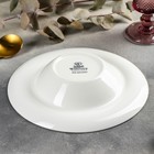 Тарелка фарфоровая глубокая Undina, 300 мл, d=22,5 см, цвет белый - Фото 3