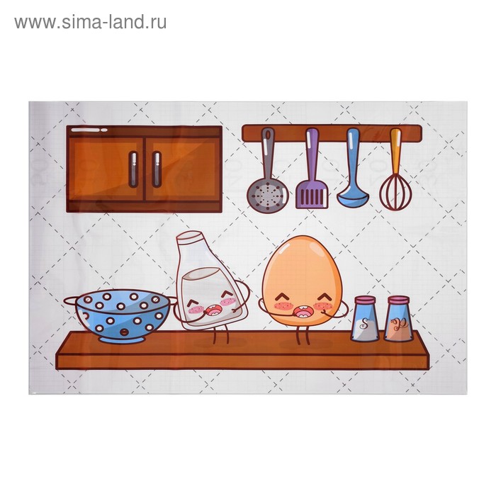 Наклейка интерьерная на кафельную плитку «Соль и перец», 60×90 см - Фото 1