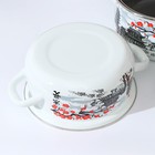 Набор эмалированных кастрюль «Ветка сакуры», 3 предмета: 1.5 л, 2 л, 3 л, индукция - Фото 3