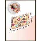 Косметичка на молнии, цвет бежевый/разноцветный - фото 24408554