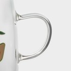 Кружка с деревянной крышкой «Авокадо», 350 мл, стекло, рисунок МИКС - Фото 4