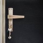 Комплект для обивки дверей, 110 × 200 см: иск.кожа, ватин 5 мм, гвозди, струна, чёрный, «Ватин» - Фото 1