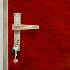 Комплект для обивки дверей, 110 × 200 см: иск.кожа, поролон 3 мм, гвозди, бордо, «Эконом» - фото 298324294