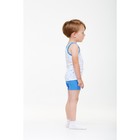 Комплект для мальчика из майки и трусов «Звёзды», рост 122-128 см, цвет синий - Фото 2