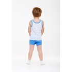Комплект для мальчика из майки и трусов «Звёзды», рост 134-140 см, цвет синий - Фото 3
