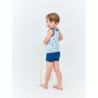 Комплект для мальчика из майки и трусов-боксеров, рост 122-128 см, цвет белый, зеленый - Фото 5