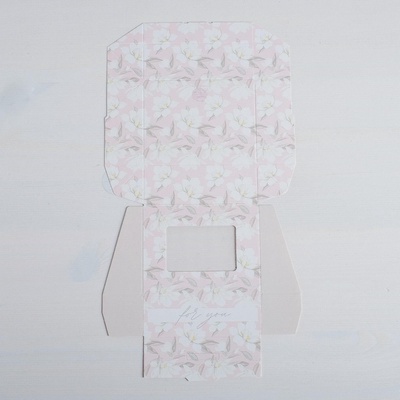 Кондитерская упаковка, коробка с ламинацией «For you», 10×8×3.5 см