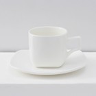 Сервиз фарфоровый чайный Wilmax Ilona, 12 предметов: 6 чашек 200 мл, 6 блюдец, цвет белый - Фото 2