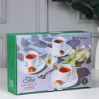 Сервиз фарфоровый чайный Wilmax Ilona, 12 предметов: 6 чашек 200 мл, 6 блюдец, цвет белый - фото 4303830