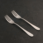 Набор вилок столовых из нержавеющей стали Wilmax Stella, h=20 см, 2 шт, цвет серебряный - Фото 1